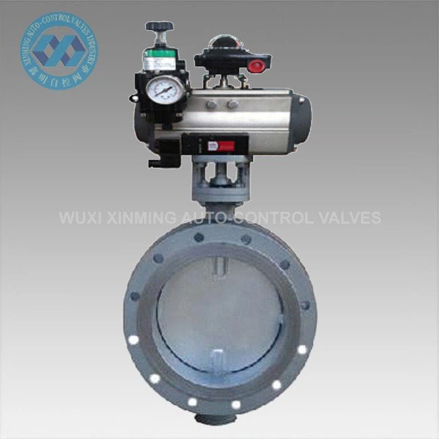 Pneuamtic Butterfly Valve with Damper Actuator