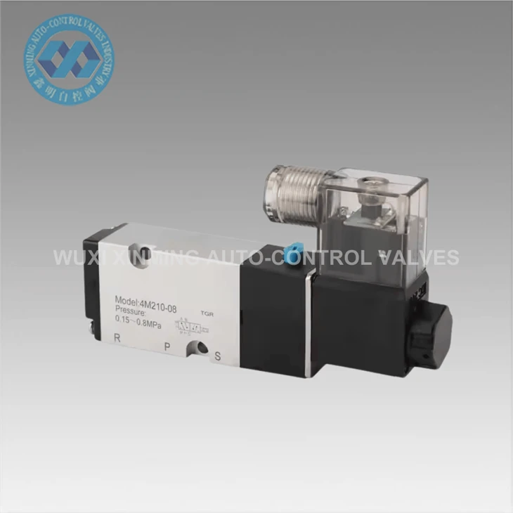 2- way 5- port vysokotlakový pneumatický solenoidný ventil (0-10 MPA)