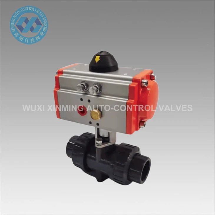 Double Sleeve Polyvinyl Chloride Ball Valve