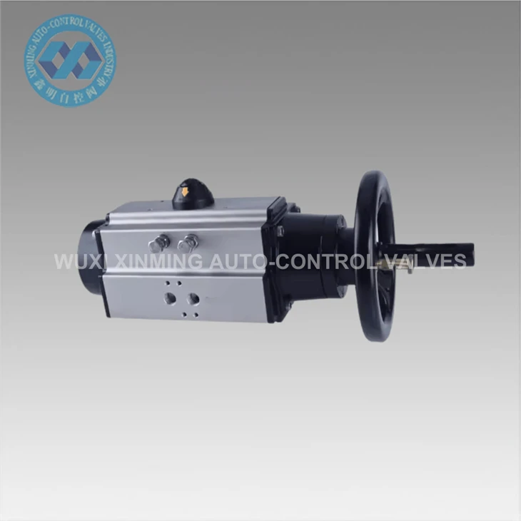 High Efficiency Air Single And Double Acting Air Handwheel Pneumatic Actuator