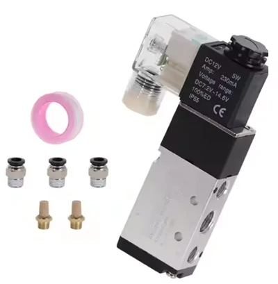 Pneumatický solenoidný ventil 5 spôsob 2- ovládací vzduch 12V 24V